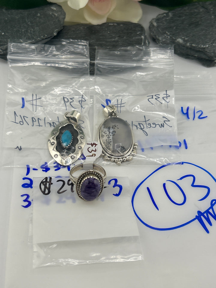 RESERVED FOR: Sweetgrl19761- 4/2/2025 Tiktok Live Show - 3 Sterling Silver Items
