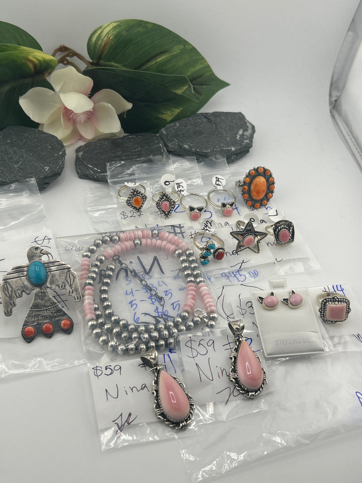 RESERVED FOR: Nina - 4/18/2025 tiktok Live Show - 14 Sterling Silver Items