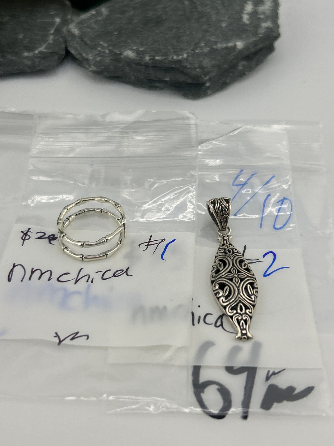 RESERVED FOR: nmchica- 4/10/2025 tiktok Live Show - 2 Sterling Silver Items