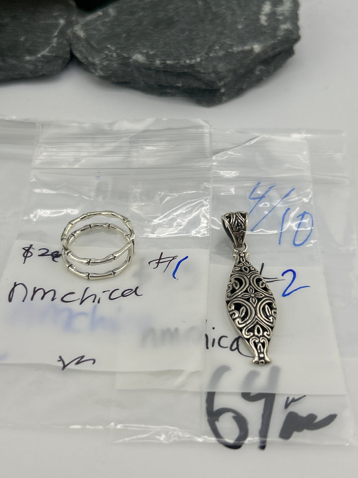 RESERVED FOR: nmchica- 4/10/2025 tiktok Live Show - 2 Sterling Silver Items