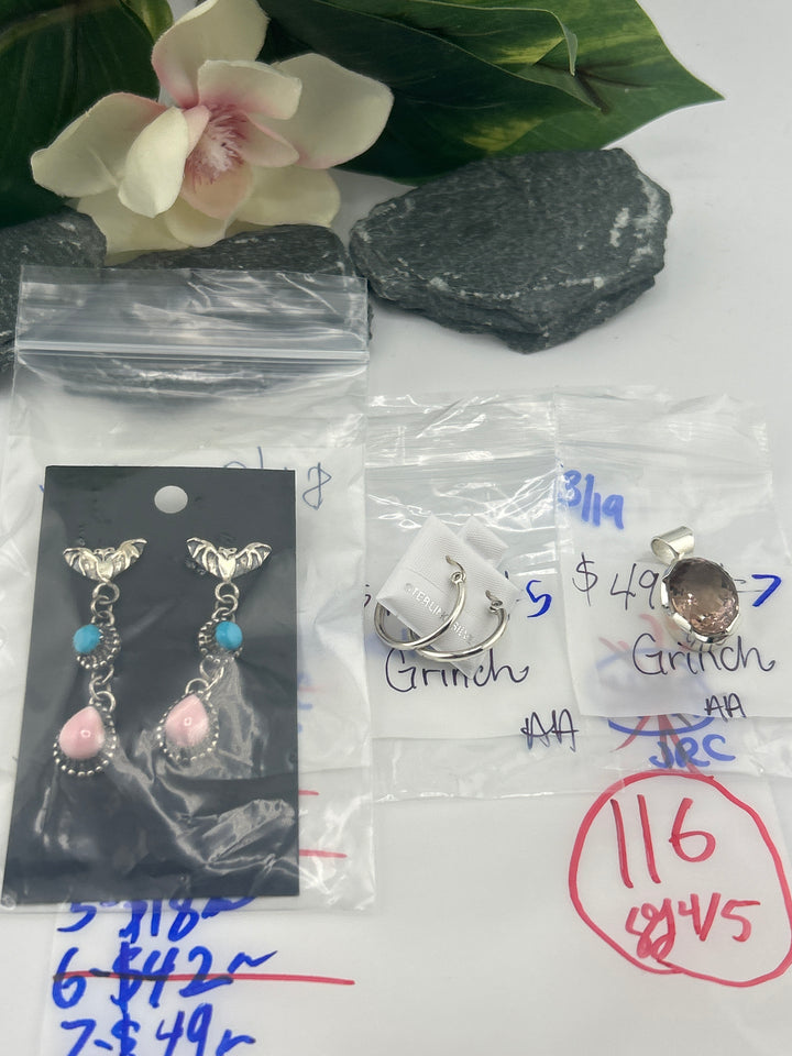 RESERVED FOR: Grinch - 3/19/2025 Live Show - 3 Sterling Silver Items