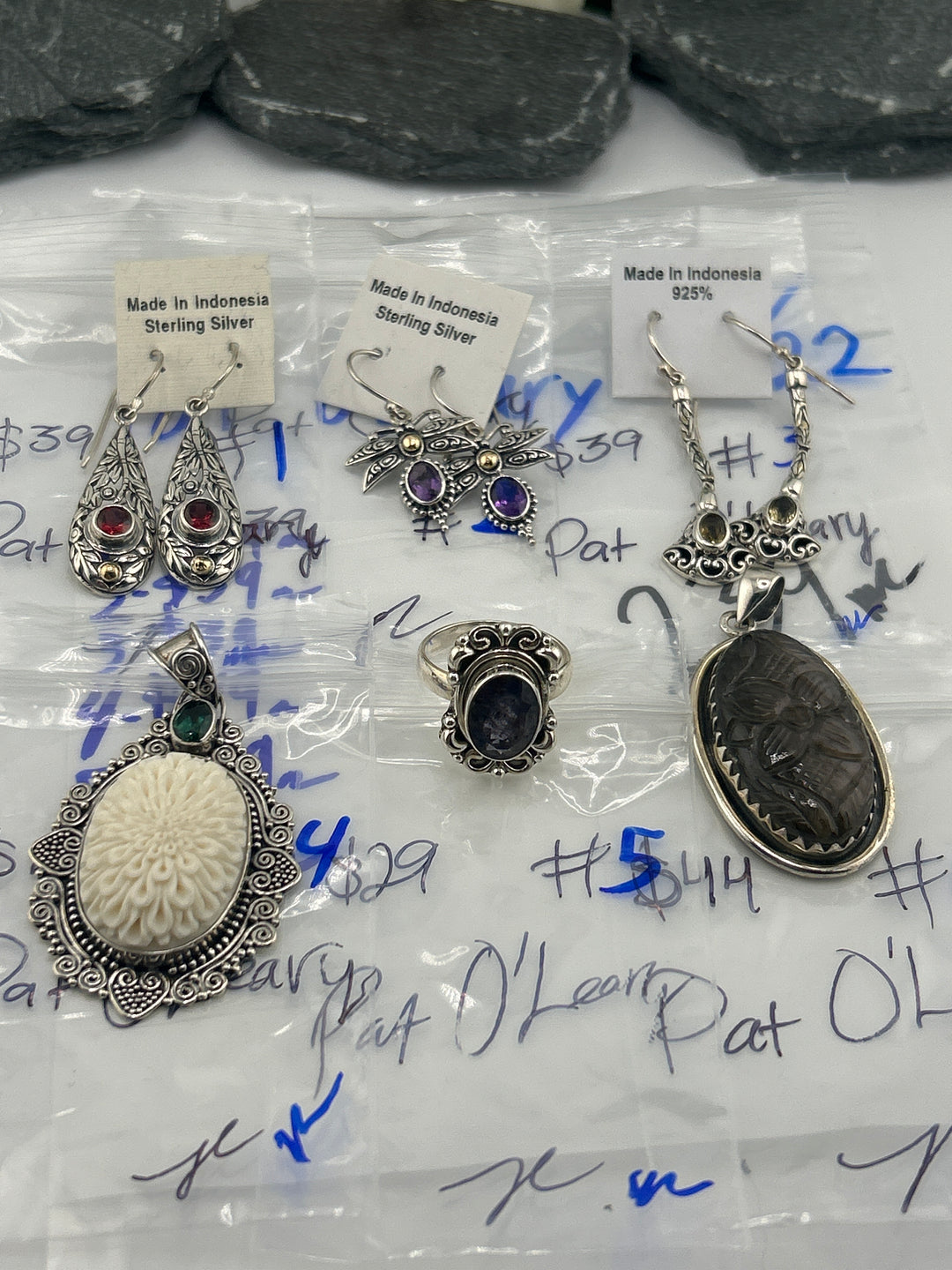 RESERVED FOR: Pat O'Leary - 5/22/2025 tiktok Live Show - 6 Sterling Silver Items