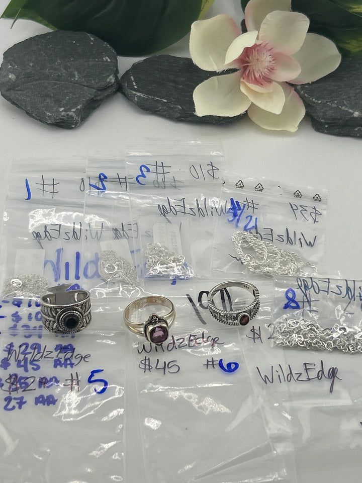 RESERVED FOR: WildzEdge- 5/21/2025 tiktok Live Show - 8 Sterling Silver Items