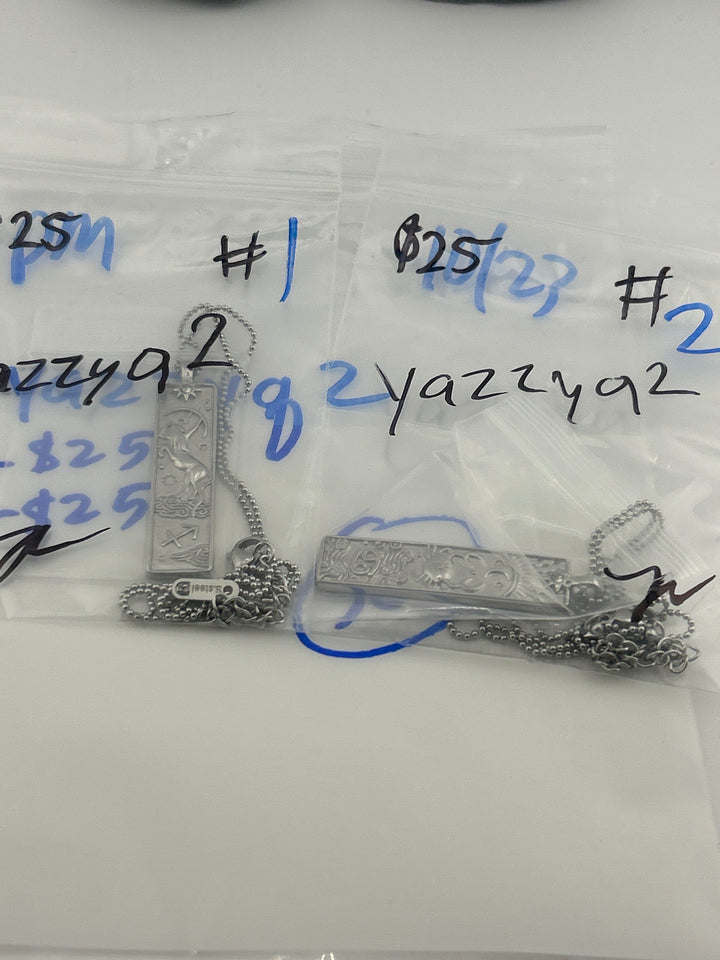 PM SHOW 48HR - RESERVED FOR: yazzyq2 - 10/23/2025 FL tiktok Live Show - 2 Sterling Silver Items