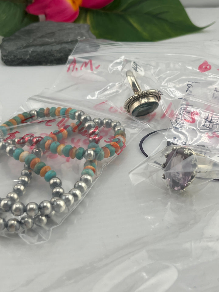 AM SHOW 48HR -RESERVED FOR: Lovelylulu333- 7/21/2025 FL tiktok Live Show - 3 Sterling Silver Items