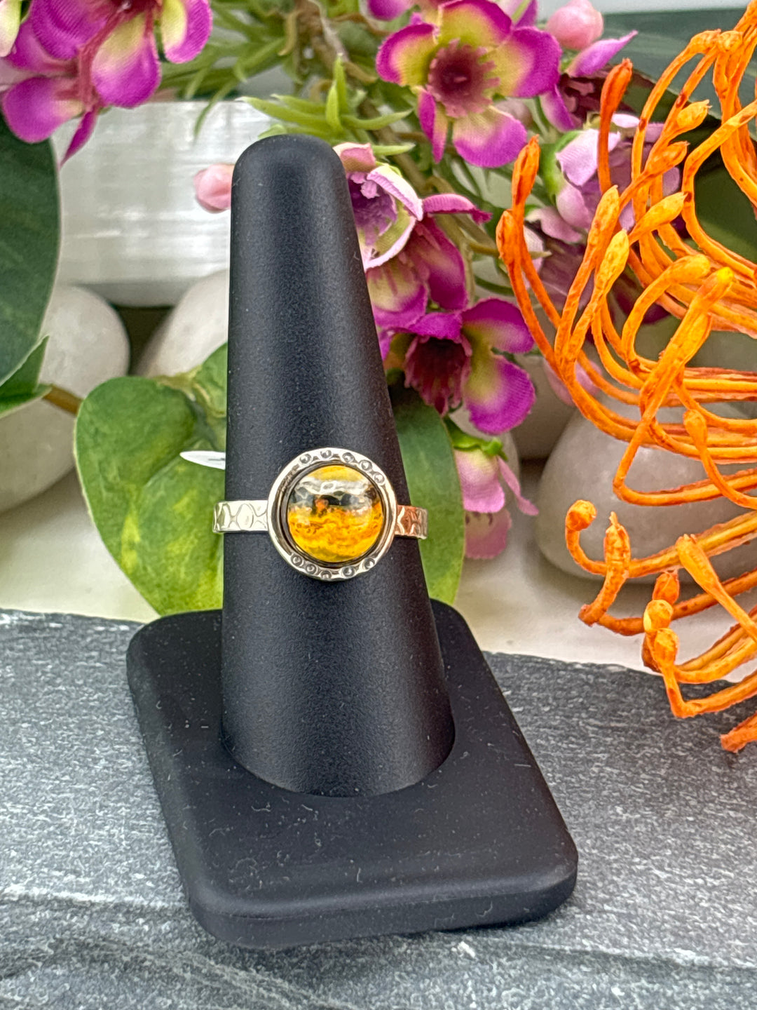 Bumblebee Jasper Ring