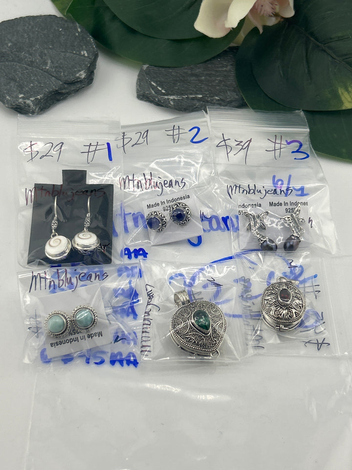 RESERVED FOR: Mtnblujeans- 6/7/2025 FL tiktok Live Show - 6 Sterling Silver Items