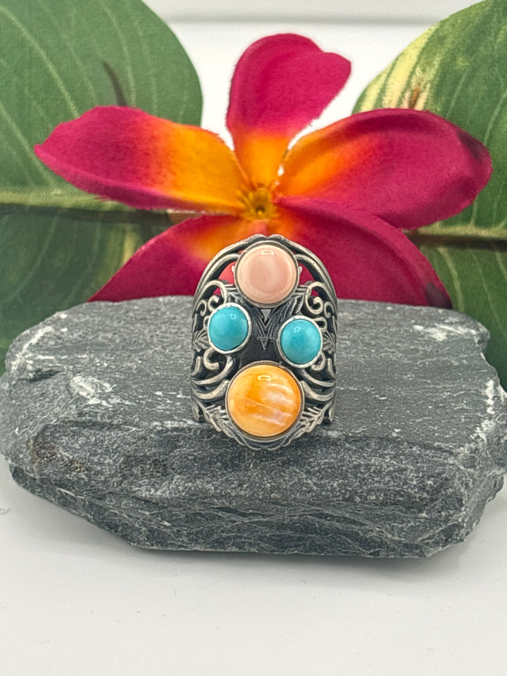 Cluster Shield Ring Size 6.75