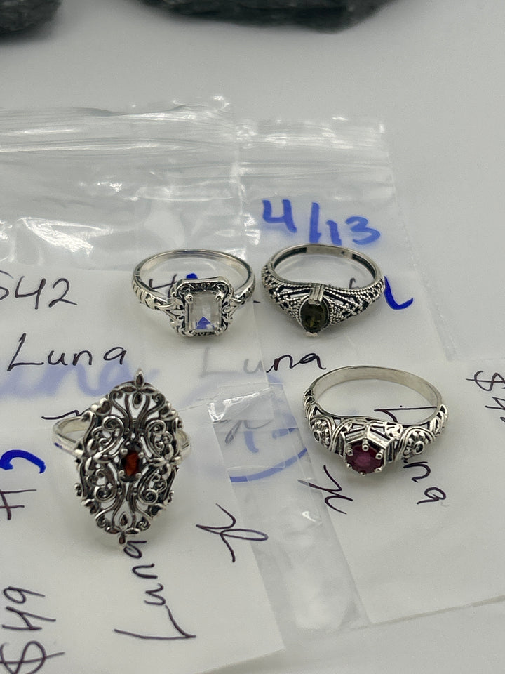RESERVED FOR: Luna - 4/13/2025 tiktok Live Show -4 Sterling Silver Items