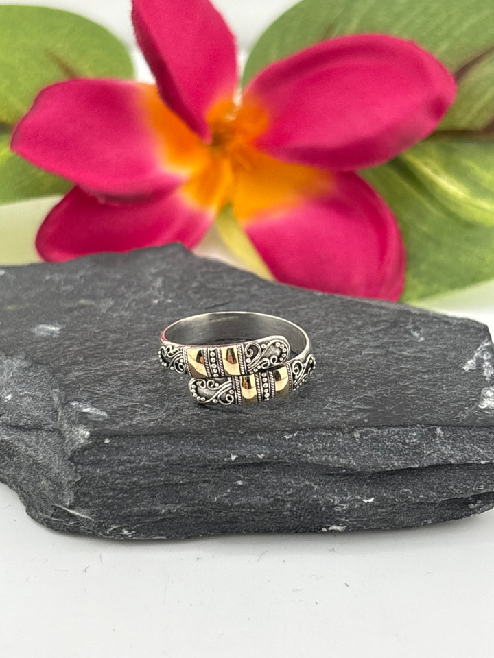 Adjustable Bali Band Ring