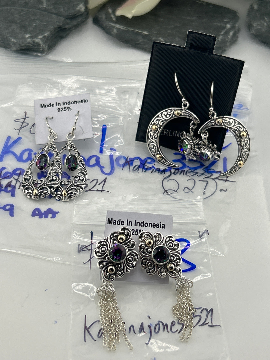 RESERVED FOR: Katrinajones3521- 5/17/2025 tiktok Live Show (48 hour) -3 Sterling Silver Items