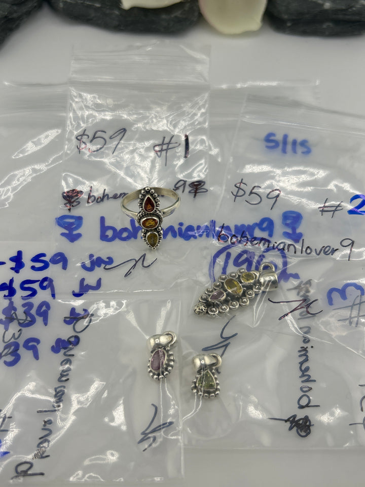 RESERVED FOR:  🌹bohemianlover9🌹- 5/15/2025 tiktok Live Show -4  Sterling Silver Items