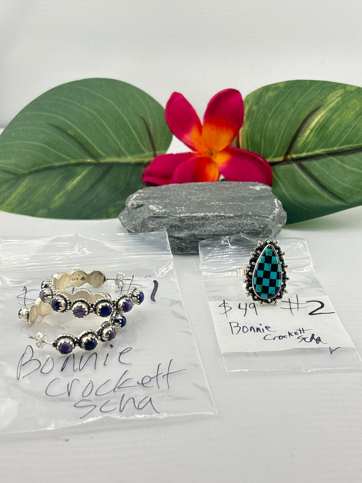 RESERVED FOR: Bonnie Crockett Scha 4/4/2025 Friday App show Live Show -  2 Sterling Silver Items