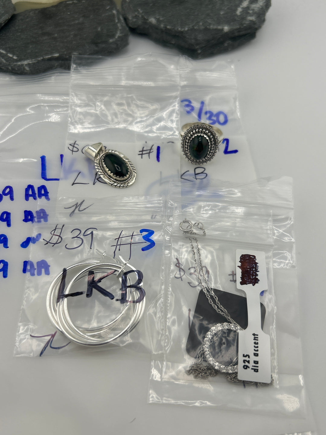 RESERVED FOR: LKB- 3/30/2025 tiktok Live Show -4  Sterling Silver Items