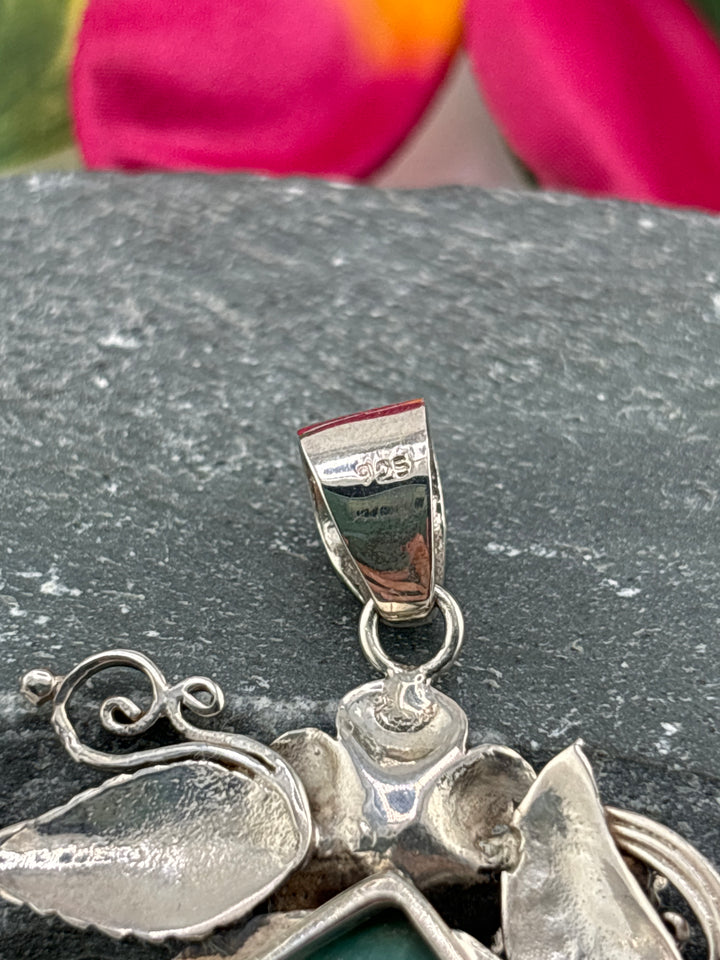 Statement Bali Hubei Turquoise Pendant