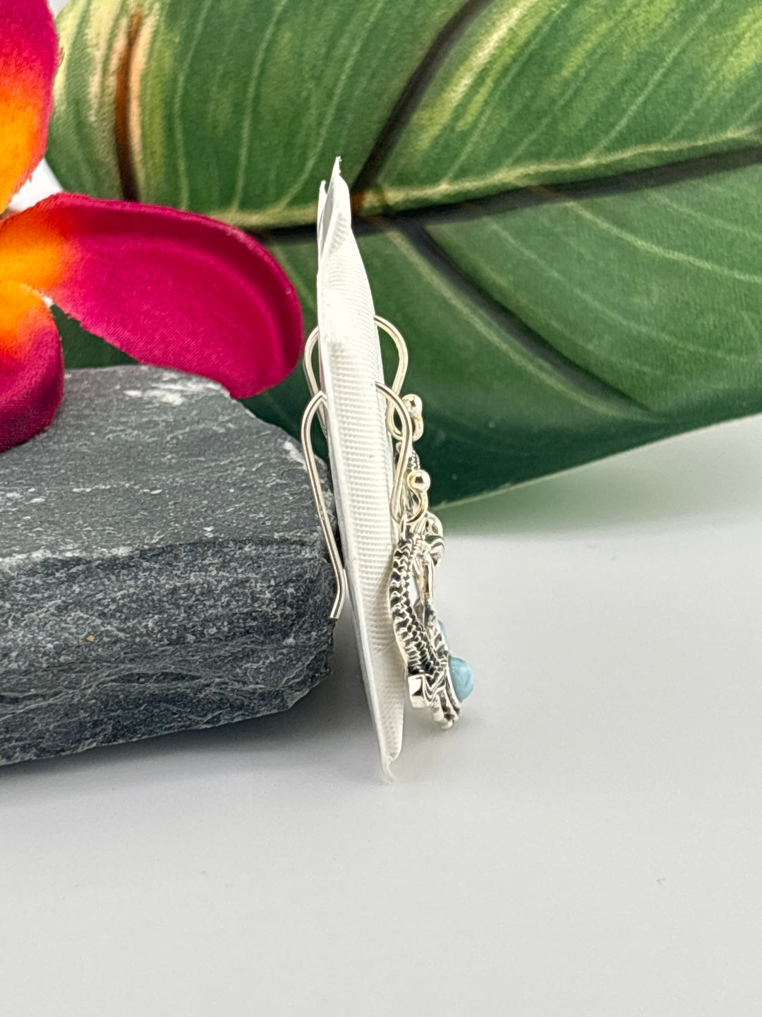 Larimar Mermaid Dangle Earrings