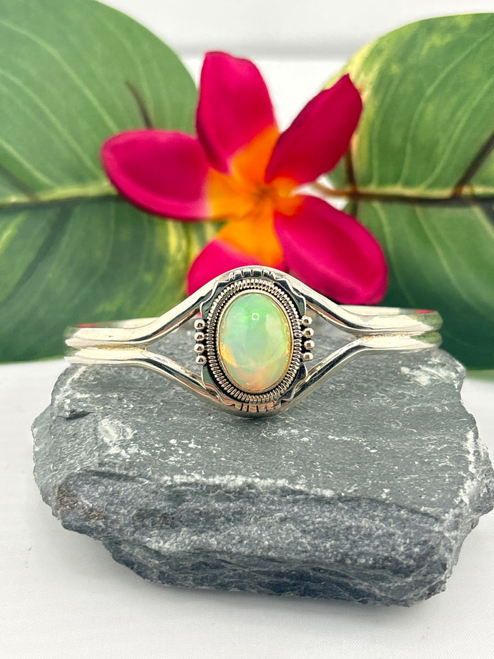 Ethiopian Opal Cuff Bracelet