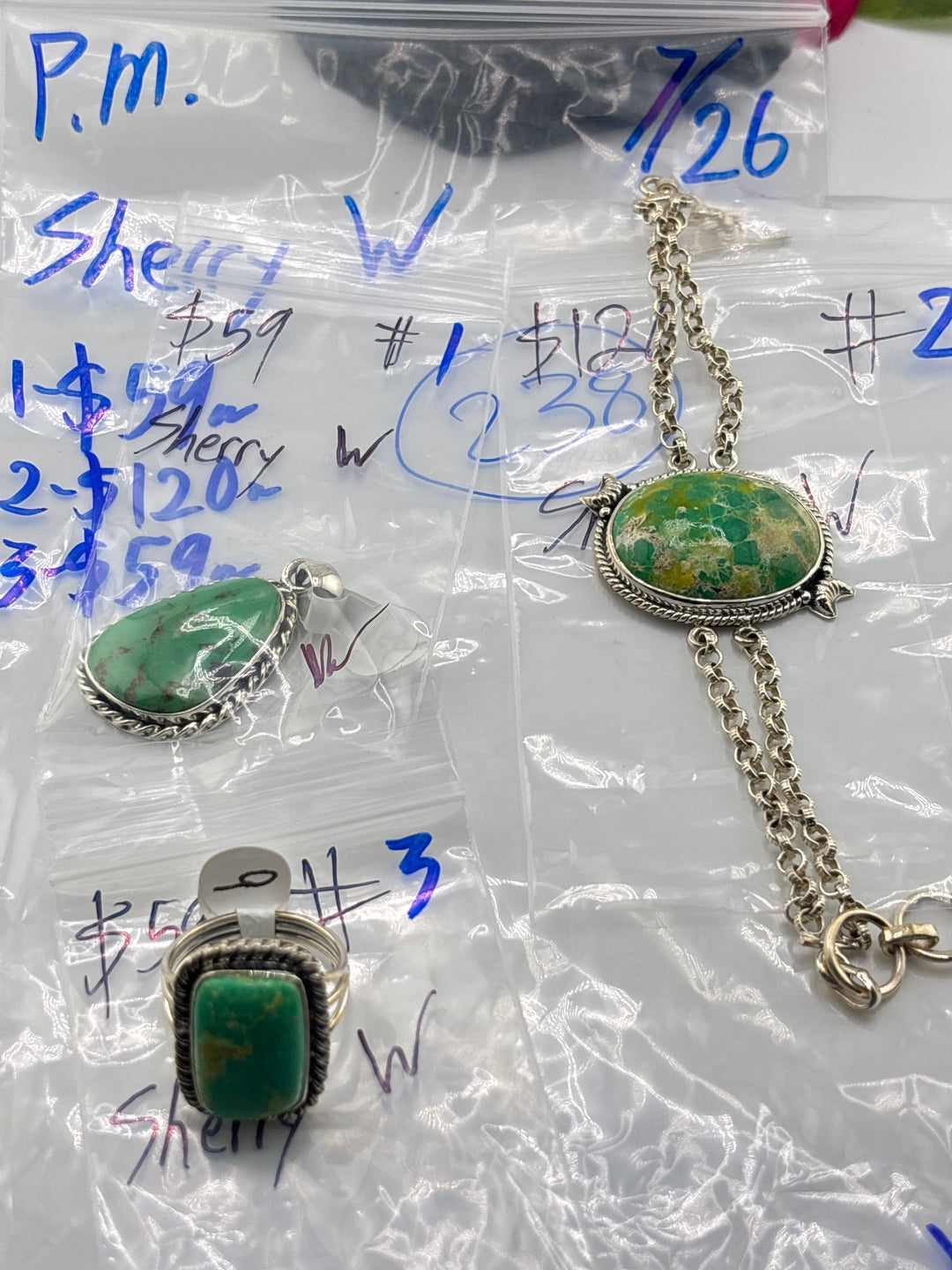 PM SHOW 24HR - RESERVED FOR: Sherry W  - 7/26/2025 FL tiktok Live Show - 3 Sterling Silver Items