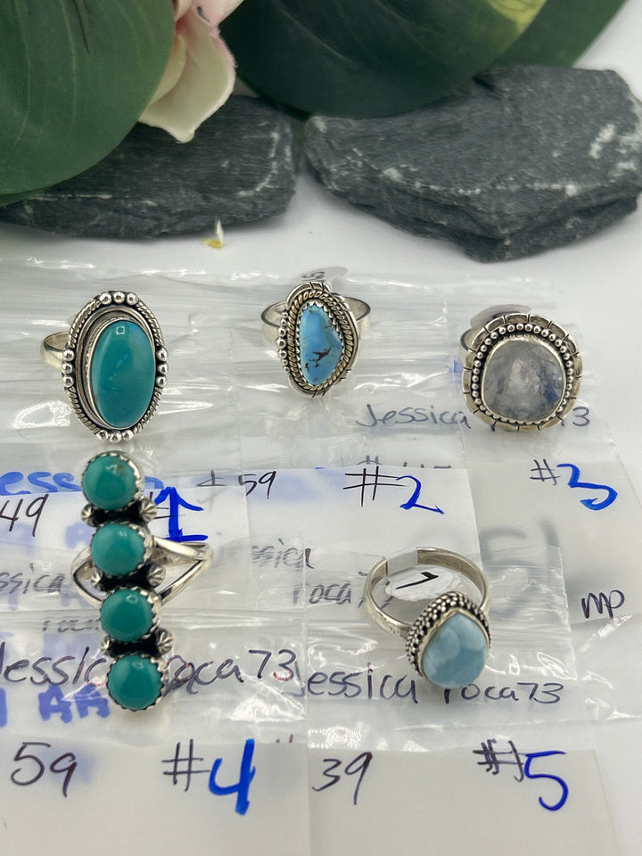RESERVED FOR: jessica roca73 - 4/16/2025 tiktok Live Show - 5 Sterling Silver Items