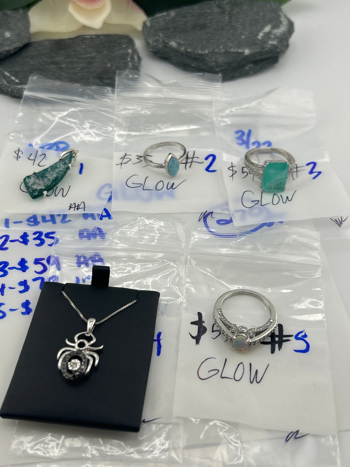 RESERVED FOR: GLOW - 3/22/2025 The Collective Boutique App Live Show - 5 Sterling Silver Items