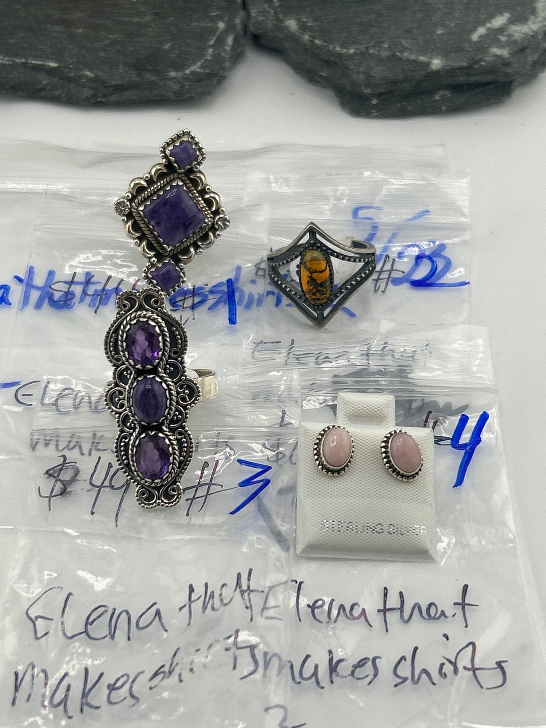 RESERVED FOR: Elenathatmakesshirts2 - 5/23/2025 tiktok Live Show - 4 Sterling Silver Item