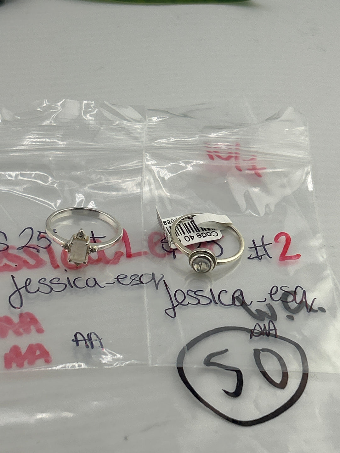 AM SHOW 48HR RESERVED FOR: Jessica_esq - 10/7/2025 FL tiktok Live Show - 2 Sterling Silver Items