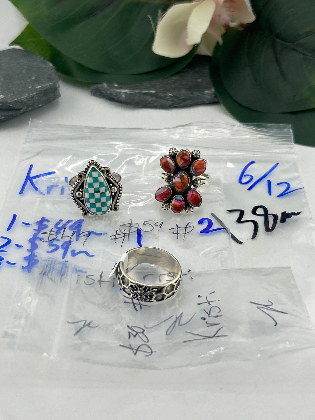 RESERVED FOR: Kristi - 6/12/2025 tiktok Reservation Live Show - 3 Sterling Silver Items