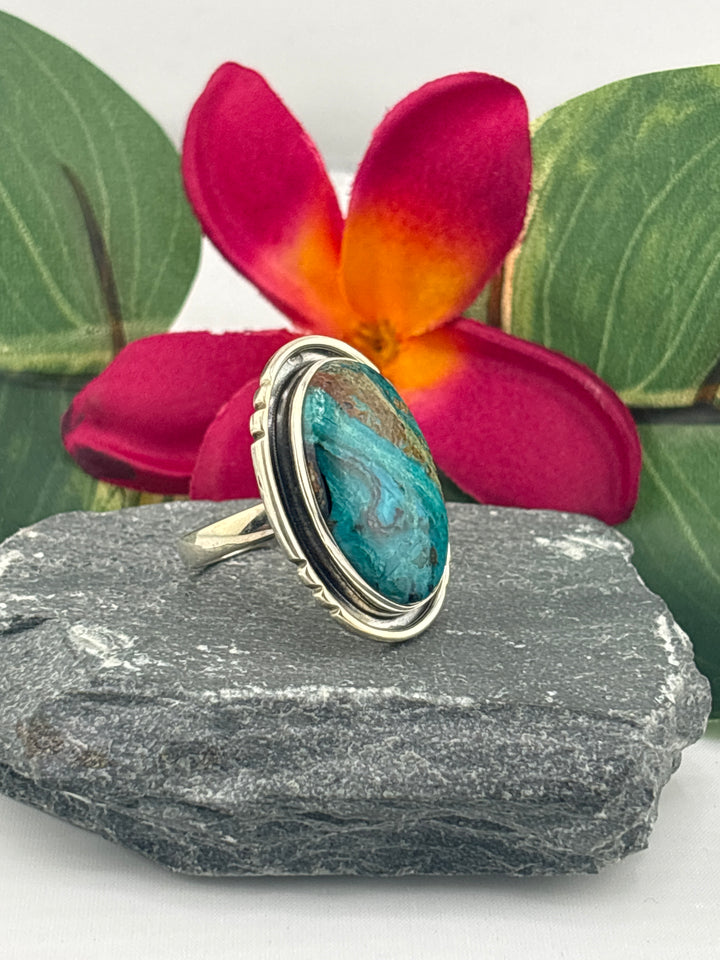 Opalized Wood Ring Size 11