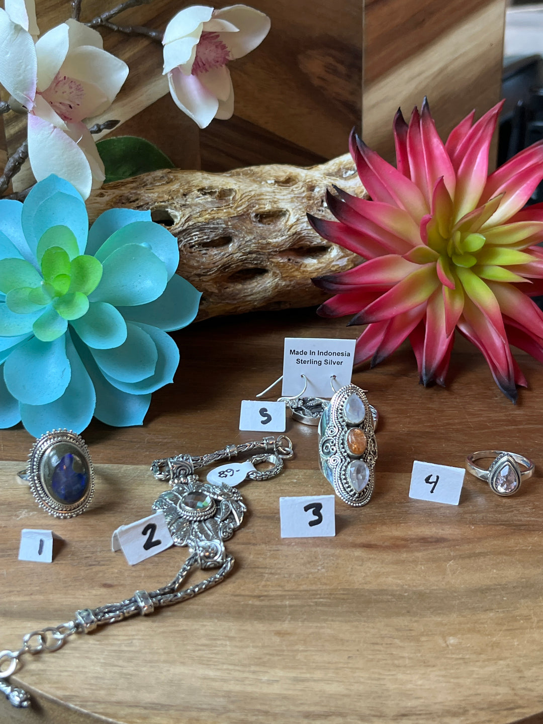 RESERVED FOR: Gina Workman929- 7/26/24- 5 Sterling Silver Items