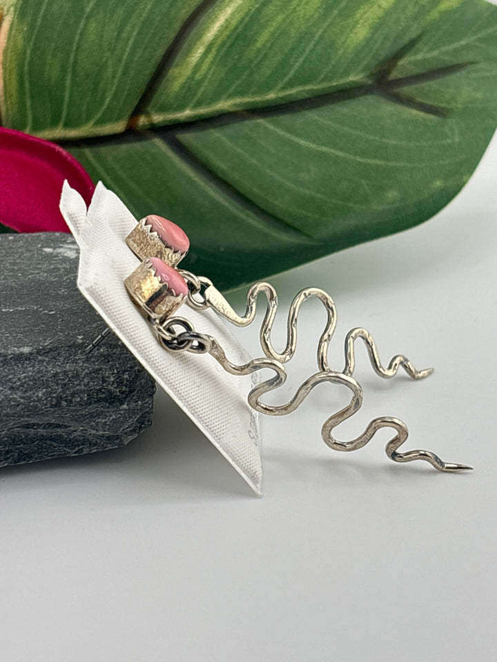 Queen Conch Snake Stud Dangle Earrings