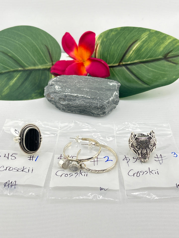 RESERVED FOR: Crosskii - 4/9/2025 tiktok Live Show - 3 Sterling Silver Items