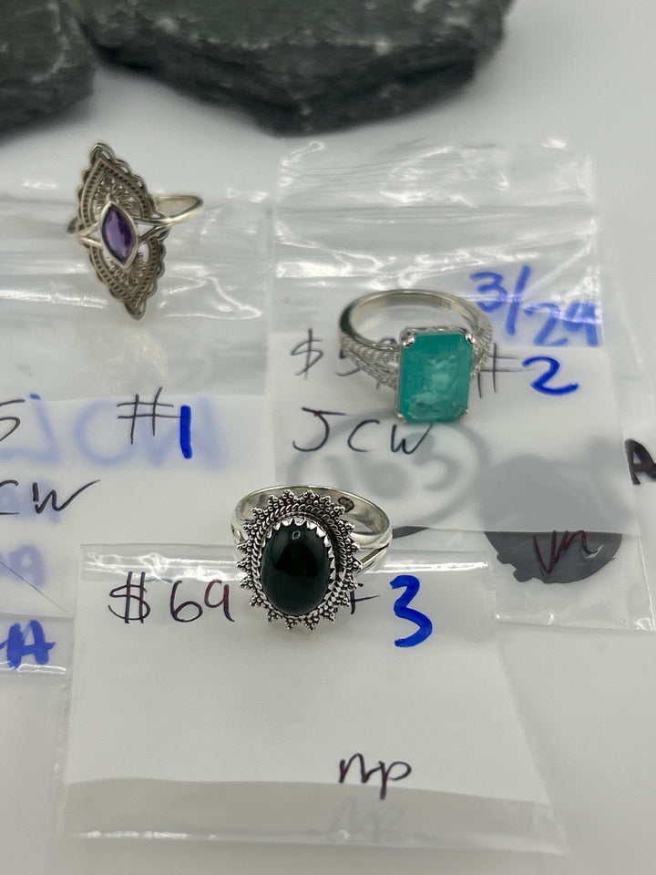RESERVED FOR: JCW - 3/29/2025 The Collective Boutique App Live Show - 3 Sterling Silver Items