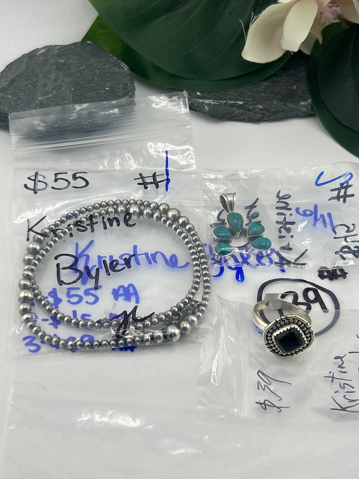 RESERVED FOR: Kristine Byler - 6/11/2025 tiktok Reservation Live Show - 3 Sterling Silver Items