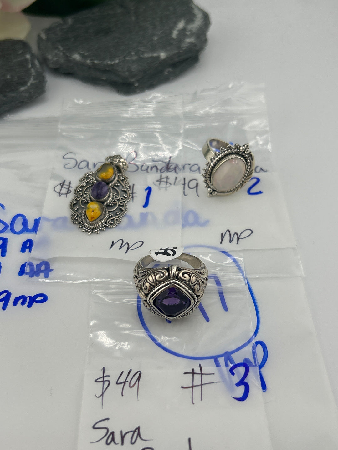 RESERVED FOR: Sara Banda- 4/2/2025 Tiktok Live Show -  Sterling Silver Items