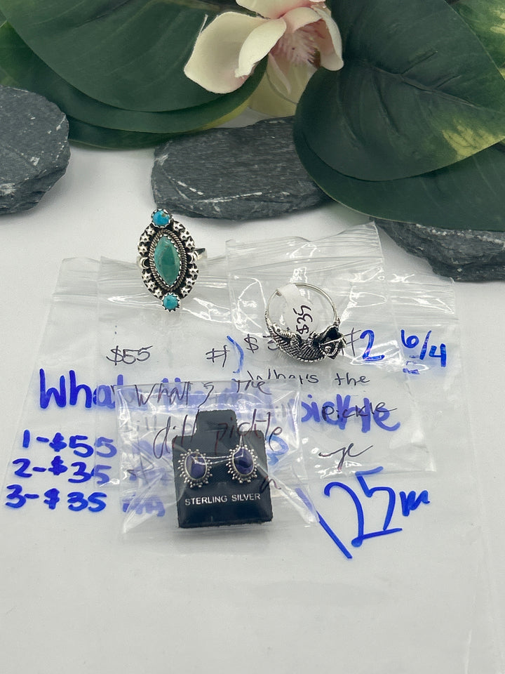 RESERVED FOR: Whats the dill pickle - 6/4/2025 tiktok Live Show - 3 Sterling Silver Items