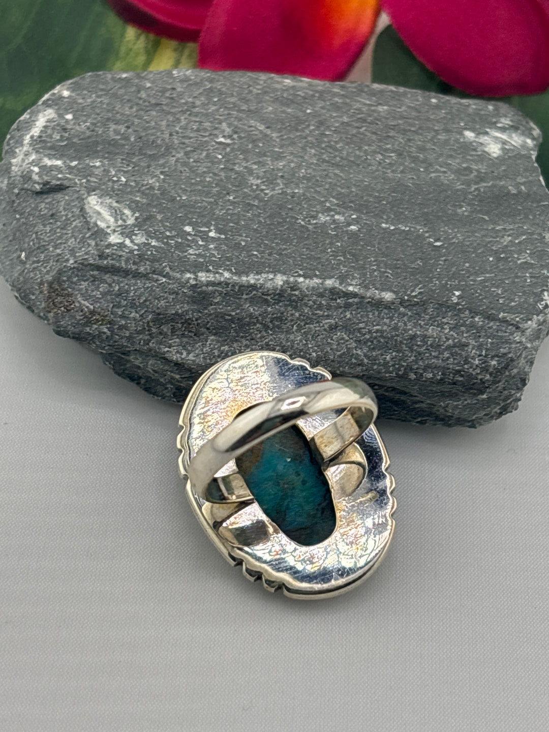 Opalized Wood Ring Size 11