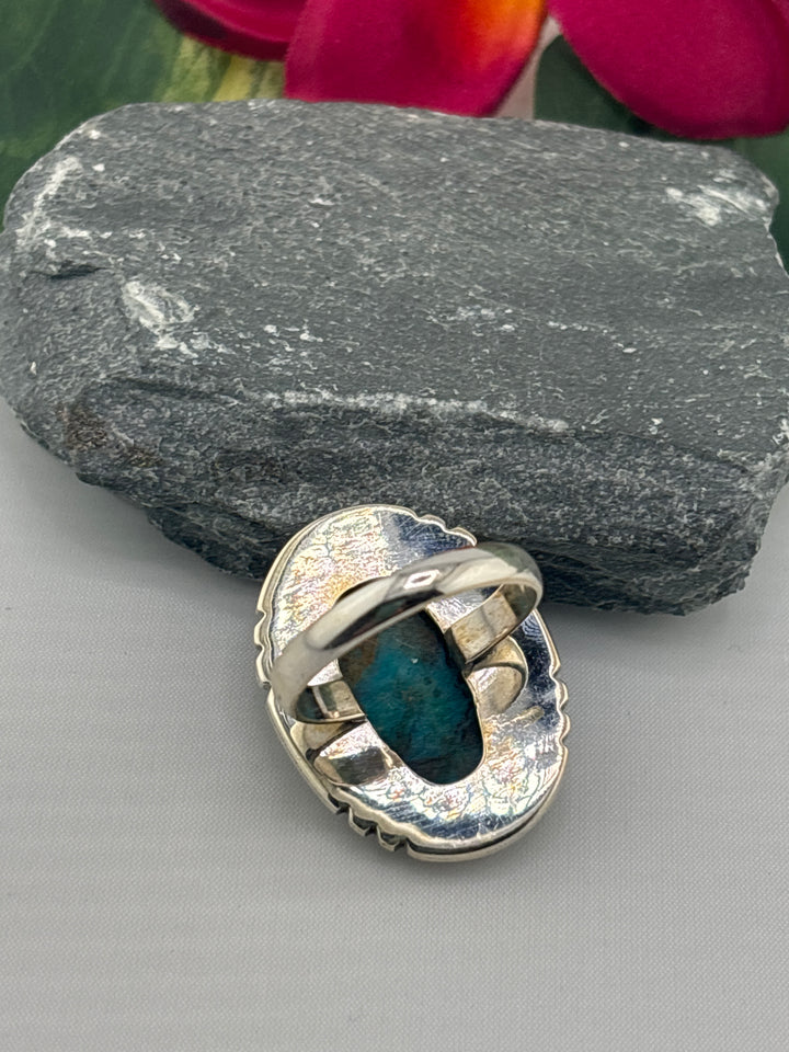 Opalized Wood Ring Size 11