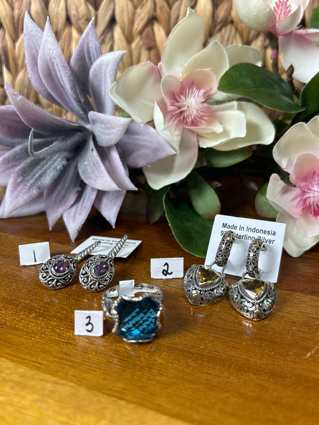 RESERVED FOR: Onessa Beauty 8/14/24- 3 Sterling Silver Items