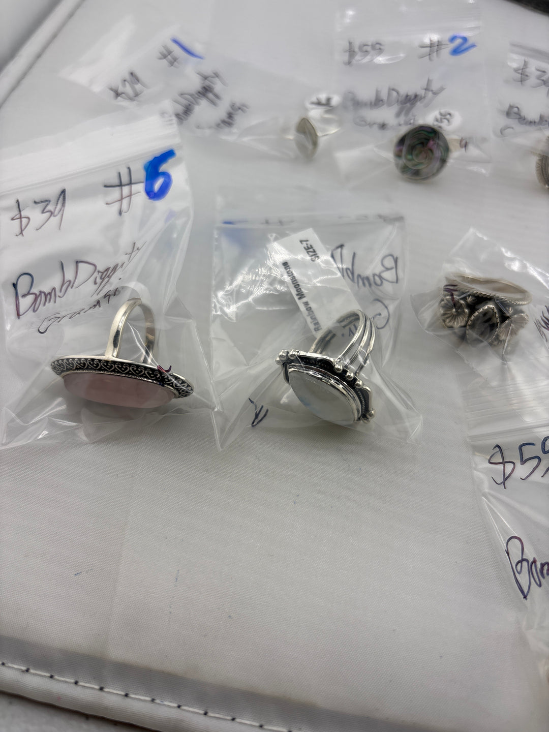 PM SHOW 48HR - RESERVED FOR: BombDiggity Gramsi - 9/30/2025 FL tiktok Live Show - 14 Sterling Silver Items