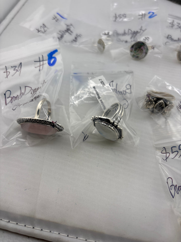 PM SHOW 48HR - RESERVED FOR: BombDiggity Gramsi - 9/30/2025 FL tiktok Live Show - 14 Sterling Silver Items
