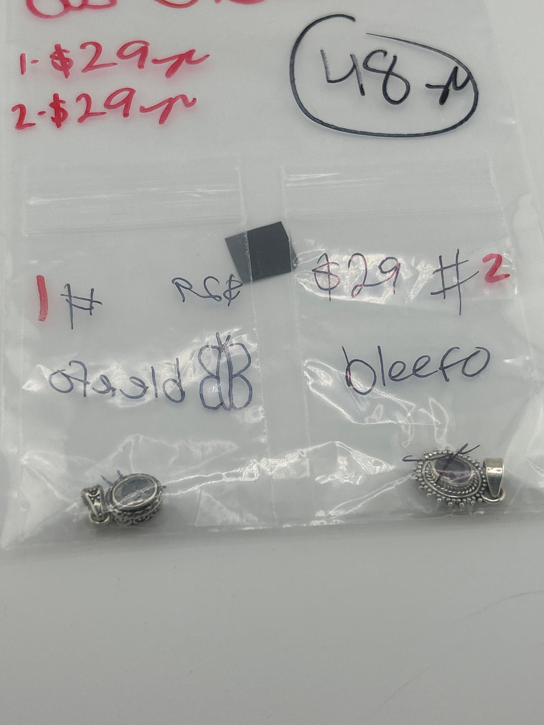 AM SHOW 48HR - RESERVED FOR: 🦋bleefo - 9/8/2025 FL tiktok Live Show - 2 Sterling Silver Items