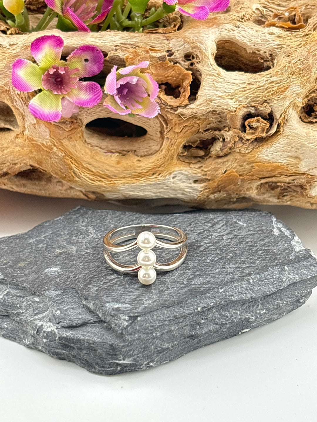 Faux Multi-Pearl Ring