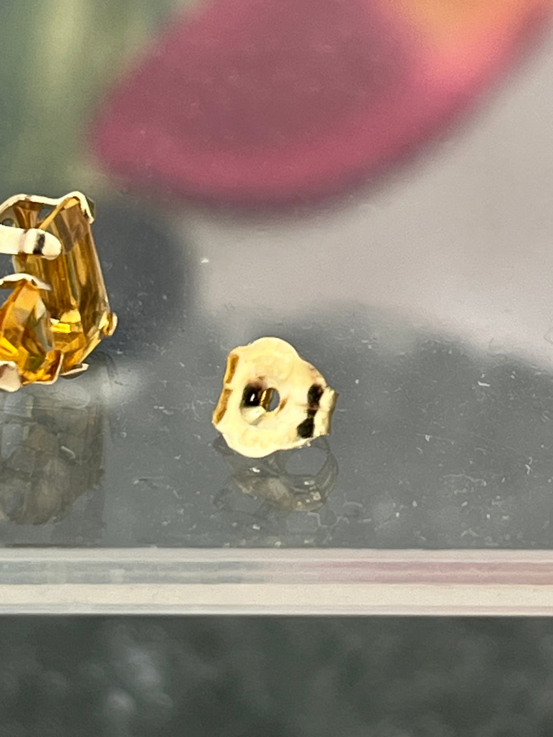 14K Gold Citrine Earrings