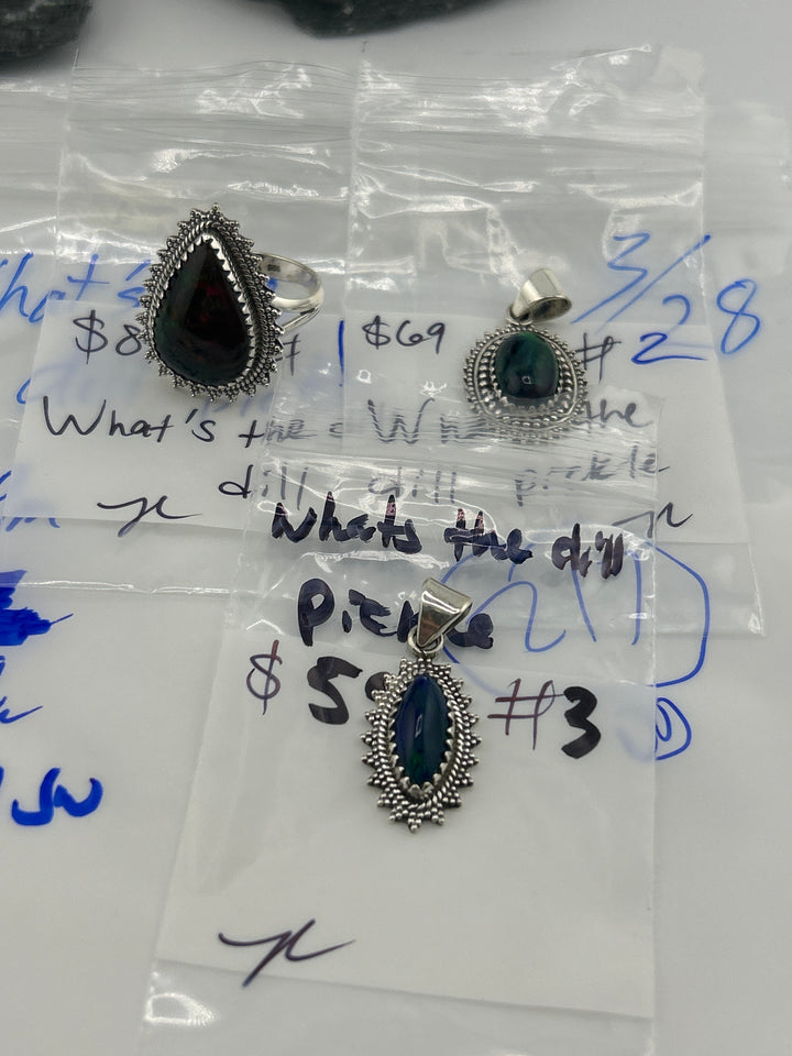 RESERVED FOR: What's the dill pickle - 3/28/2025 tiktok Live Show -3 Sterling Silver Items
