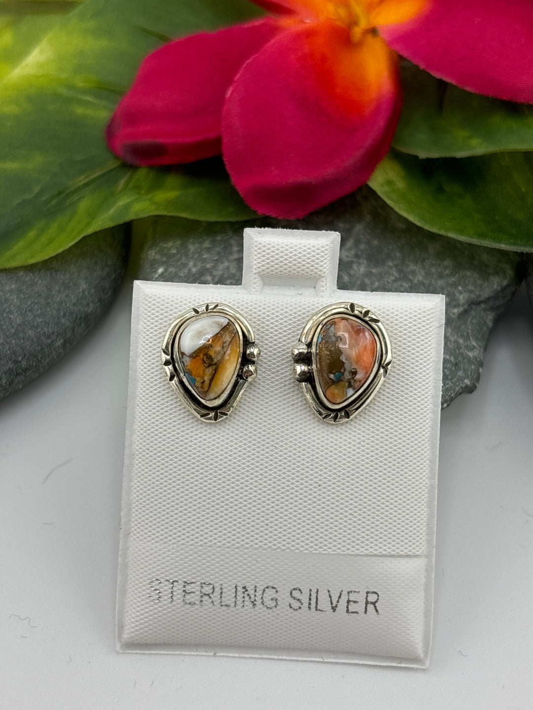 Dahlia Post-back Stud Earrings