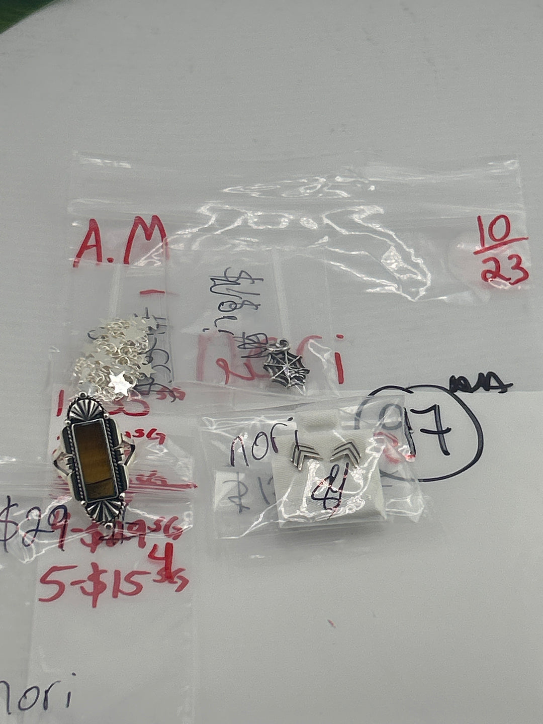 AM SHOW 48HR RESERVED FOR: nori - 10/23/2025 FL tiktok Live Show - 4 Sterling Silver Items