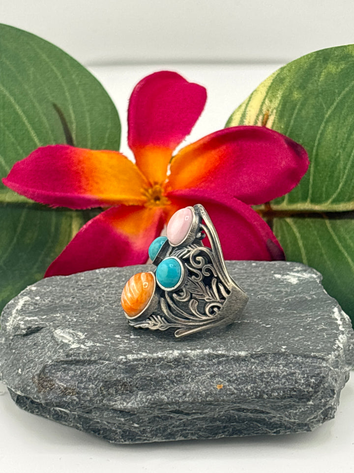 Cluster Shield Ring Size 7