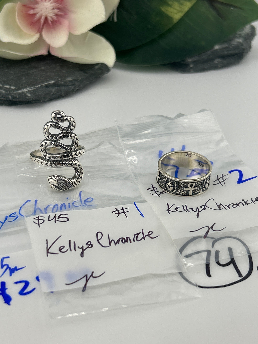 RESERVED FOR: KellysChronicle - 4/25/2025 tiktok Live Show - 2 Sterling Silver Items