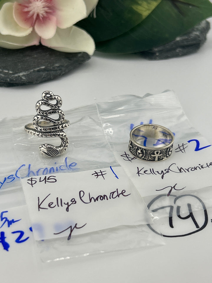 RESERVED FOR: KellysChronicle - 4/25/2025 tiktok Live Show - 2 Sterling Silver Items