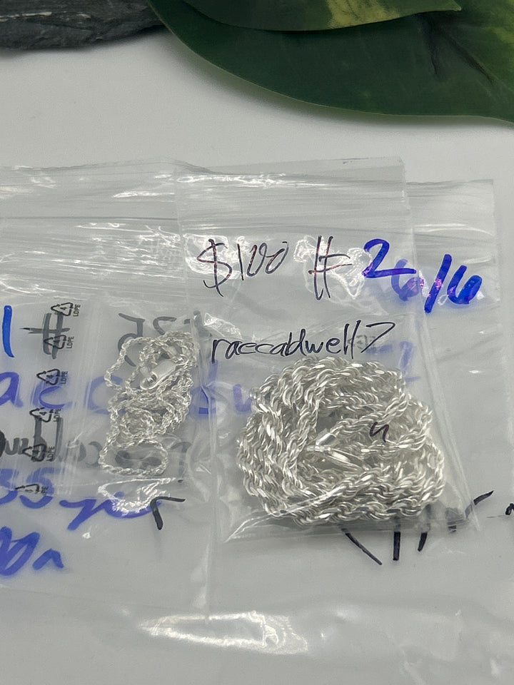 RESERVED FOR: raecaldwell7 - 6/6/2025 tiktok Reservation Live Show - 2 Sterling Silver Items